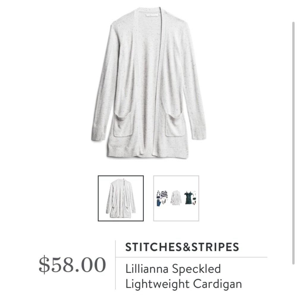 Speckled Lightweight Grey Cardigan - Medium